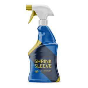 Sprayer bottle with shrink sleeve