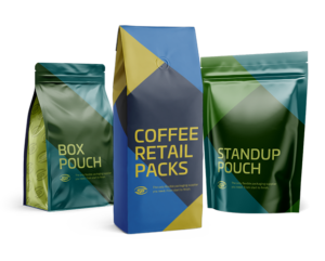 compostable stand-up pouches, box pouches, frac packs
