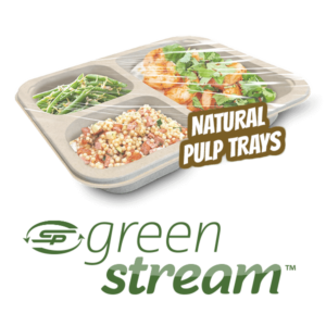 GreenStream Sustainable Natural Plant-based Pulp Trays for Food Packaging